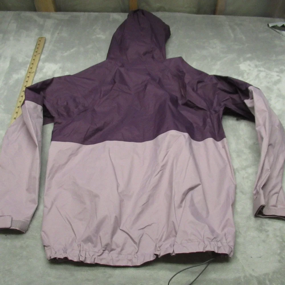 Merrell Jacket Womens Medium Purple Fallon Lightweight Hooded Wind Rain Full Zip